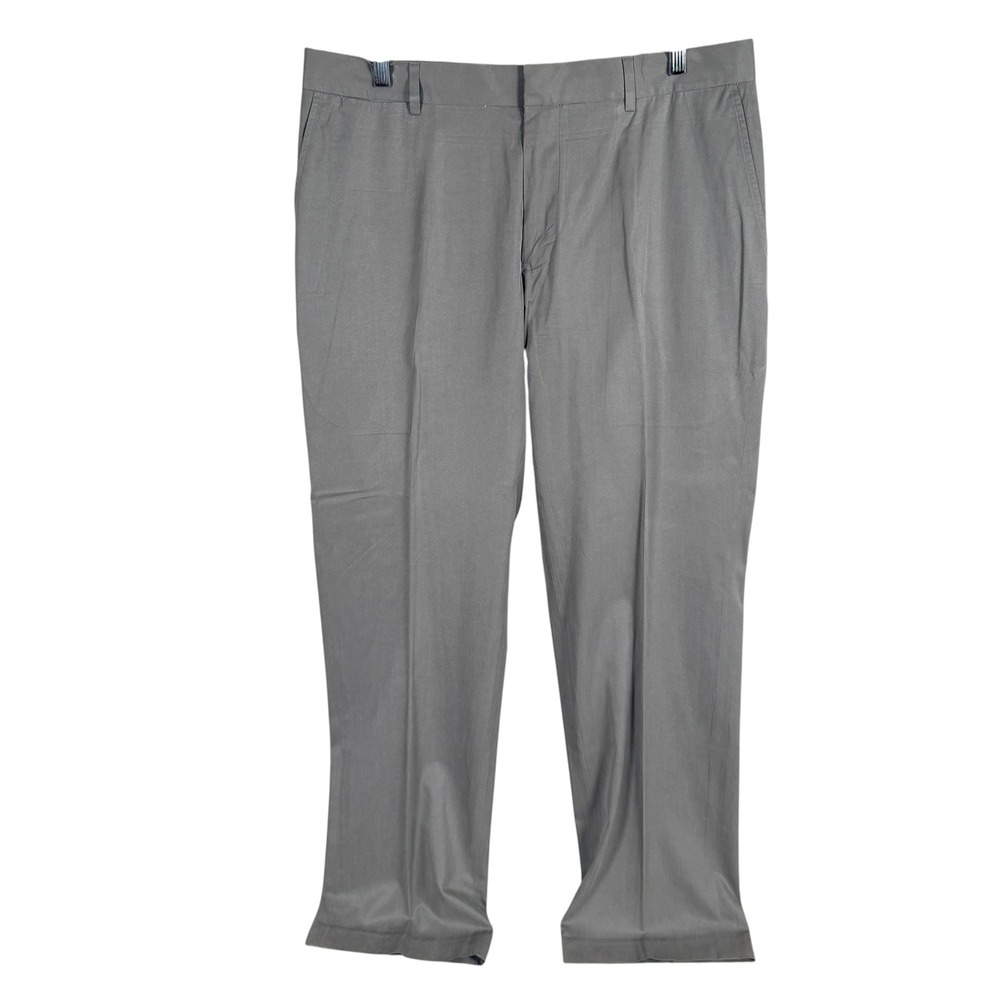 Polo Ralph Lauren Silk Blend Dress Pants Mens 36x32 Grey Flat Front Slacks